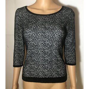 Anthropologie Moth Lana Top/Sweater  - black/white